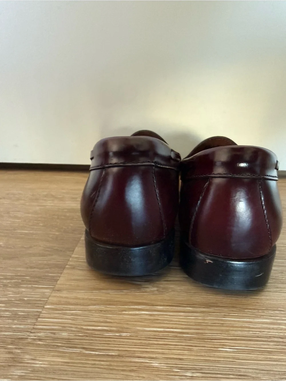 G.H. Bass & Co. Burgundy Tassel Kiltie Loafers